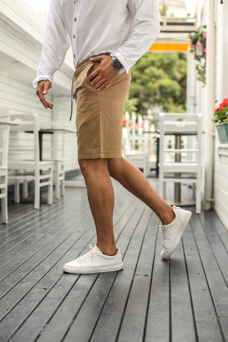 Linen Short Camel · 5