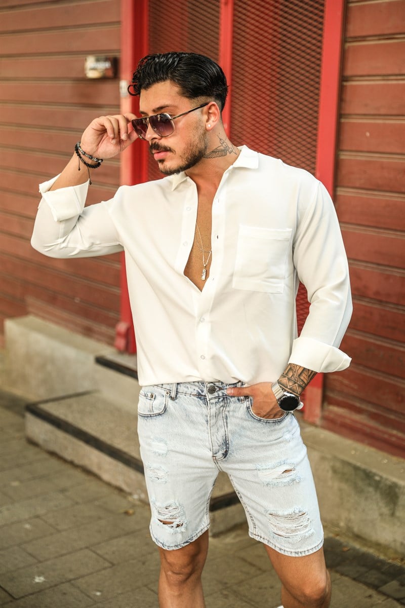 Liyosel Pamuklu Oversize Gömlek