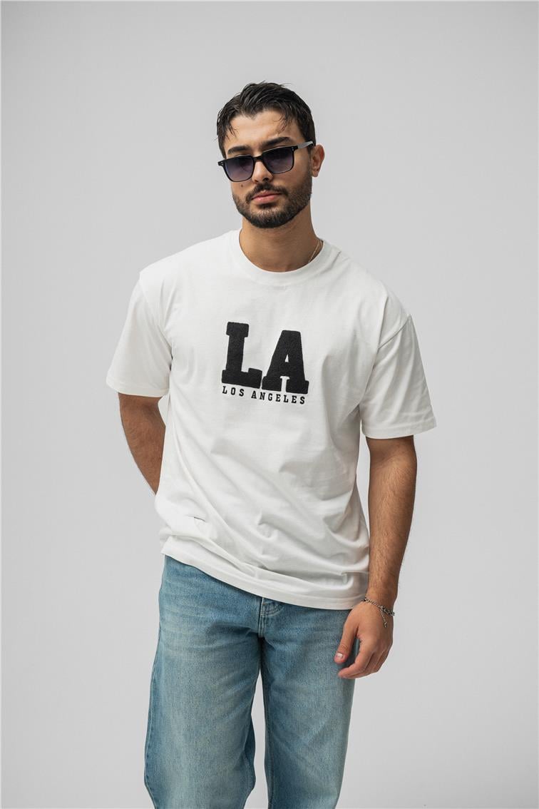 LosAngeles Oversize T-Shirt Beyaz
