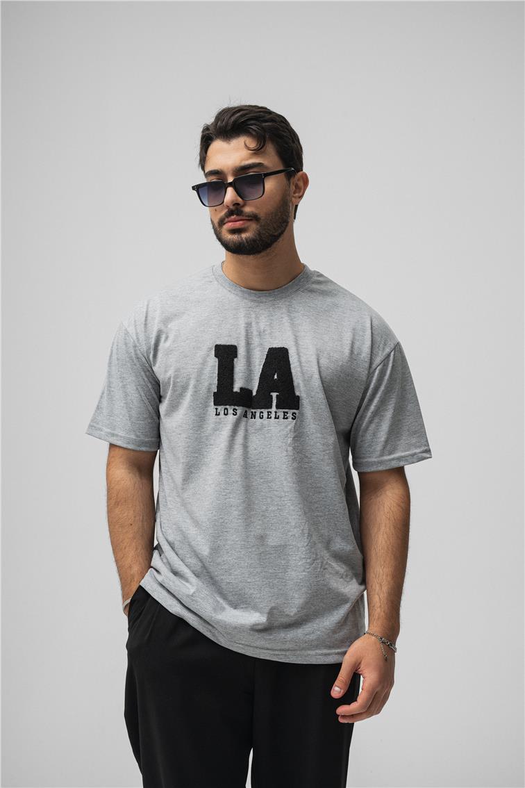 LosAngeles Oversize T-Shirt Gri