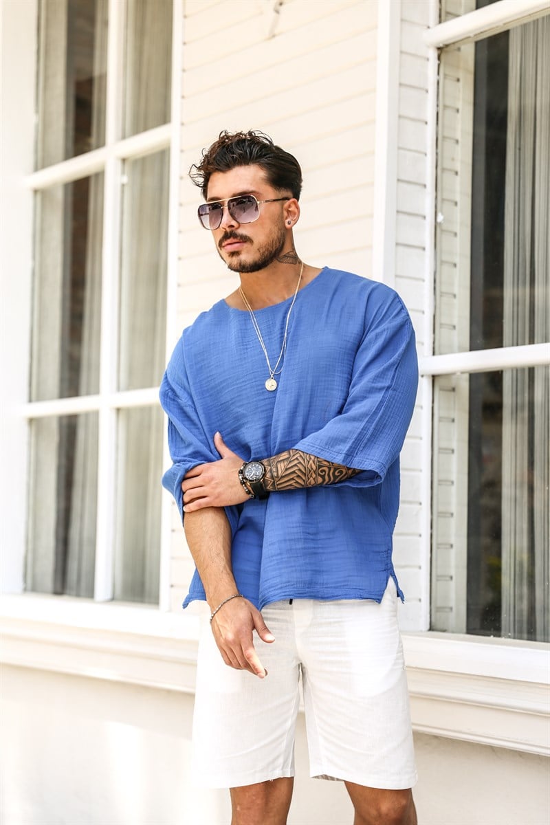 Müslin Fakir Kol Oversize T- shirt