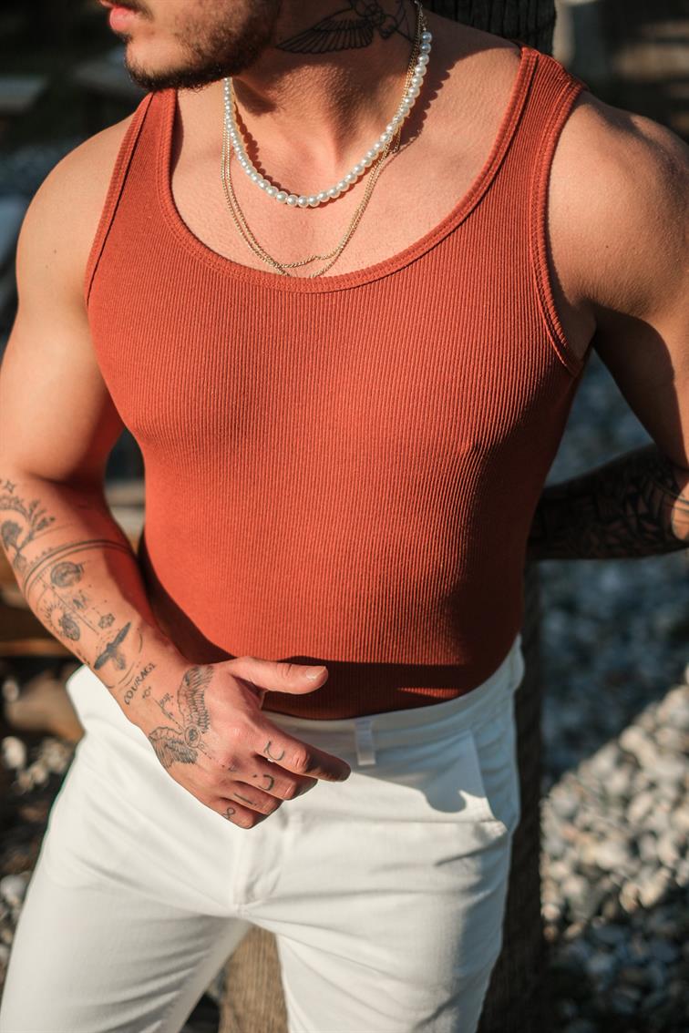 Outfitman Basıc Atlet Kiremit