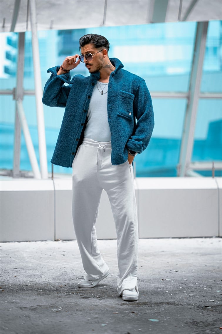 Oversize Basıc Peluş Gömlek / Ceket