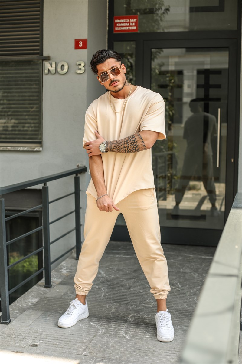 Oversize İki İplik Paça Lastikli Takım