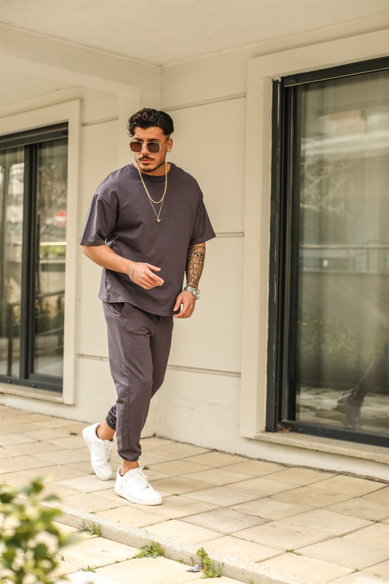 Oversize İki İplik Paça Lastikli Takım