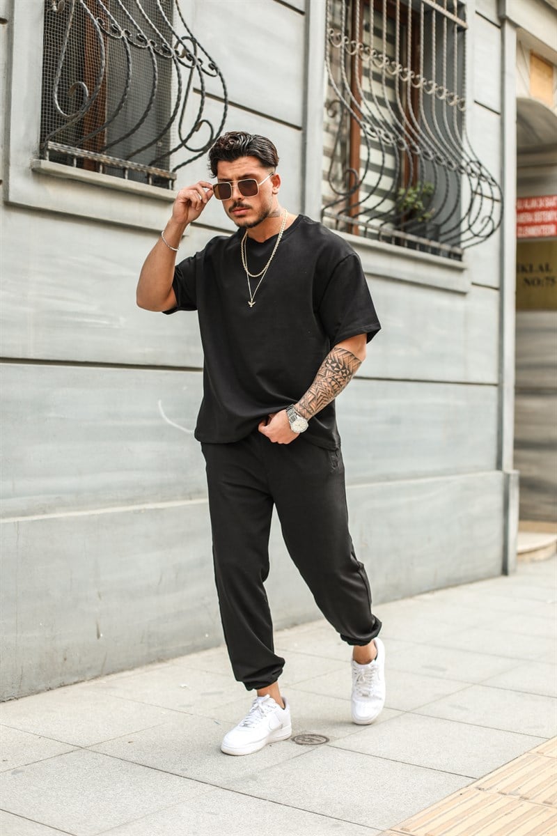 Oversize İki İplik Paça Lastikli Takım