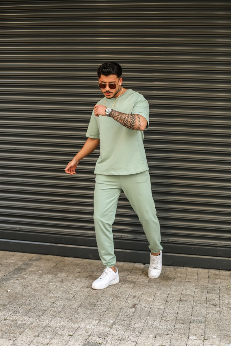 Oversize İki İplik Paça Lastikli Takım