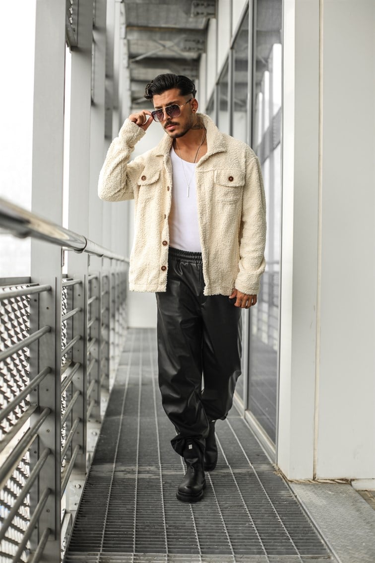 Oversize Peluş Gömlek / Ceket