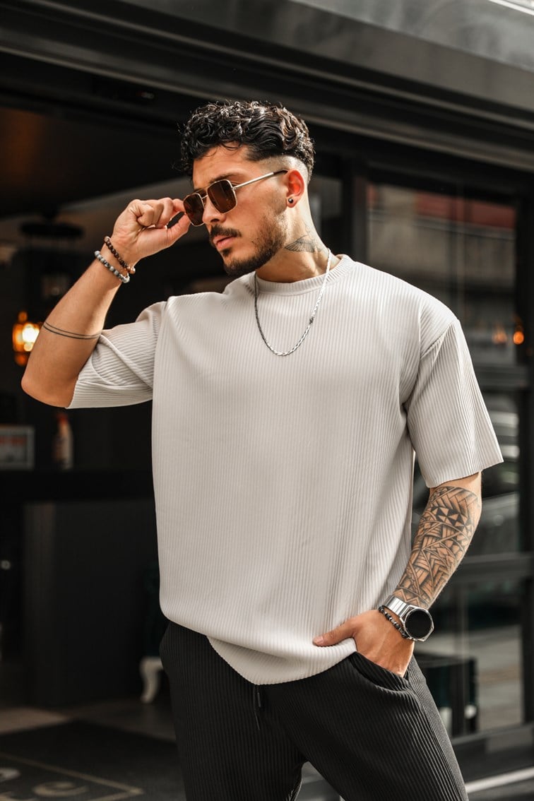 Oversize Rahat Fitilli T-Shirt