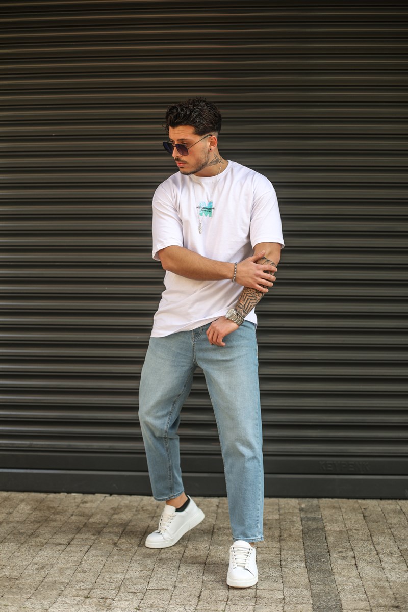 PALM Baskılı Oversize T-Shirt