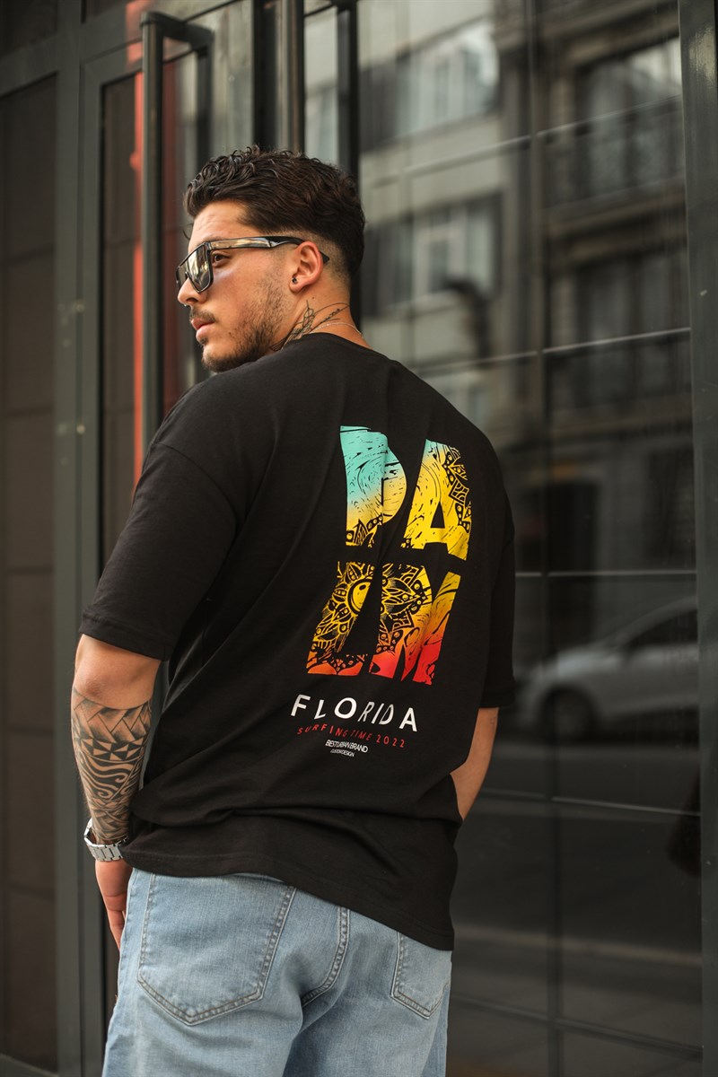 PALM Baskılı Oversize T-Shirt