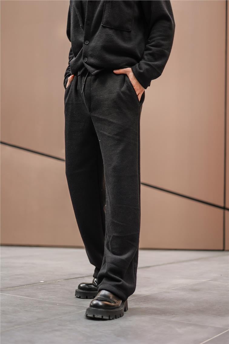 Pamuklu Baggy Pantolon Siyah