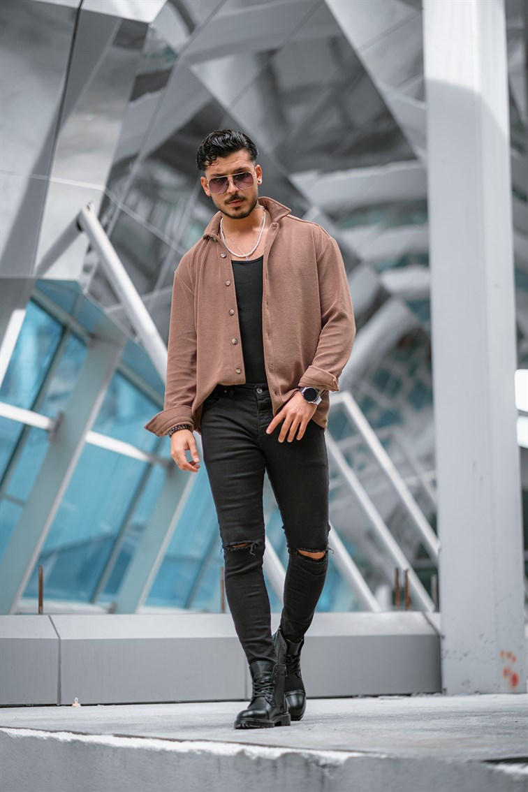 Pamuklu Basıc Oversize Gömlek