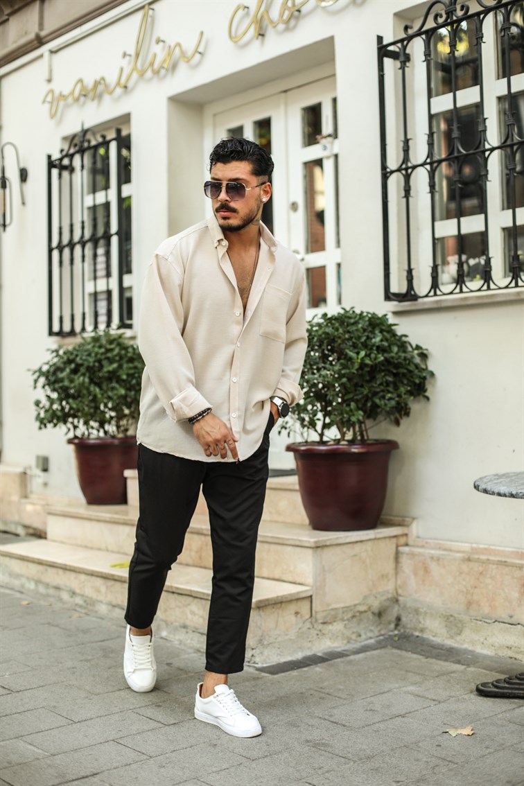 Pamuklu Oversize Gömlek