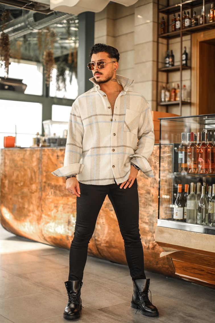 Pamuklu Oversize Oduncu  Gömlek