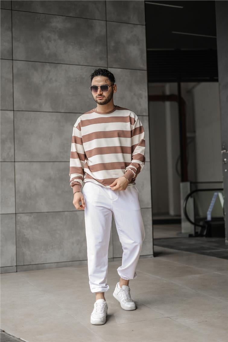 Paralel Overisze Sweatshirt Kahve