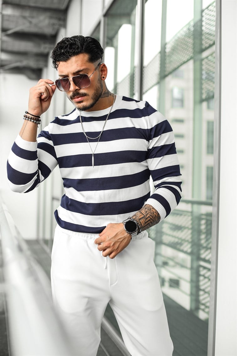 Paralel Triko Sweatshirt Lacivert · 5