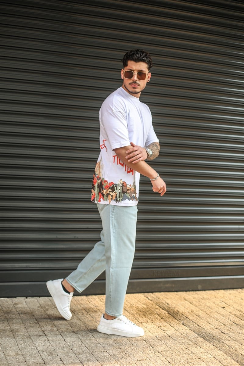 Part Of Nafure Detaylı Oversize T-Shirt