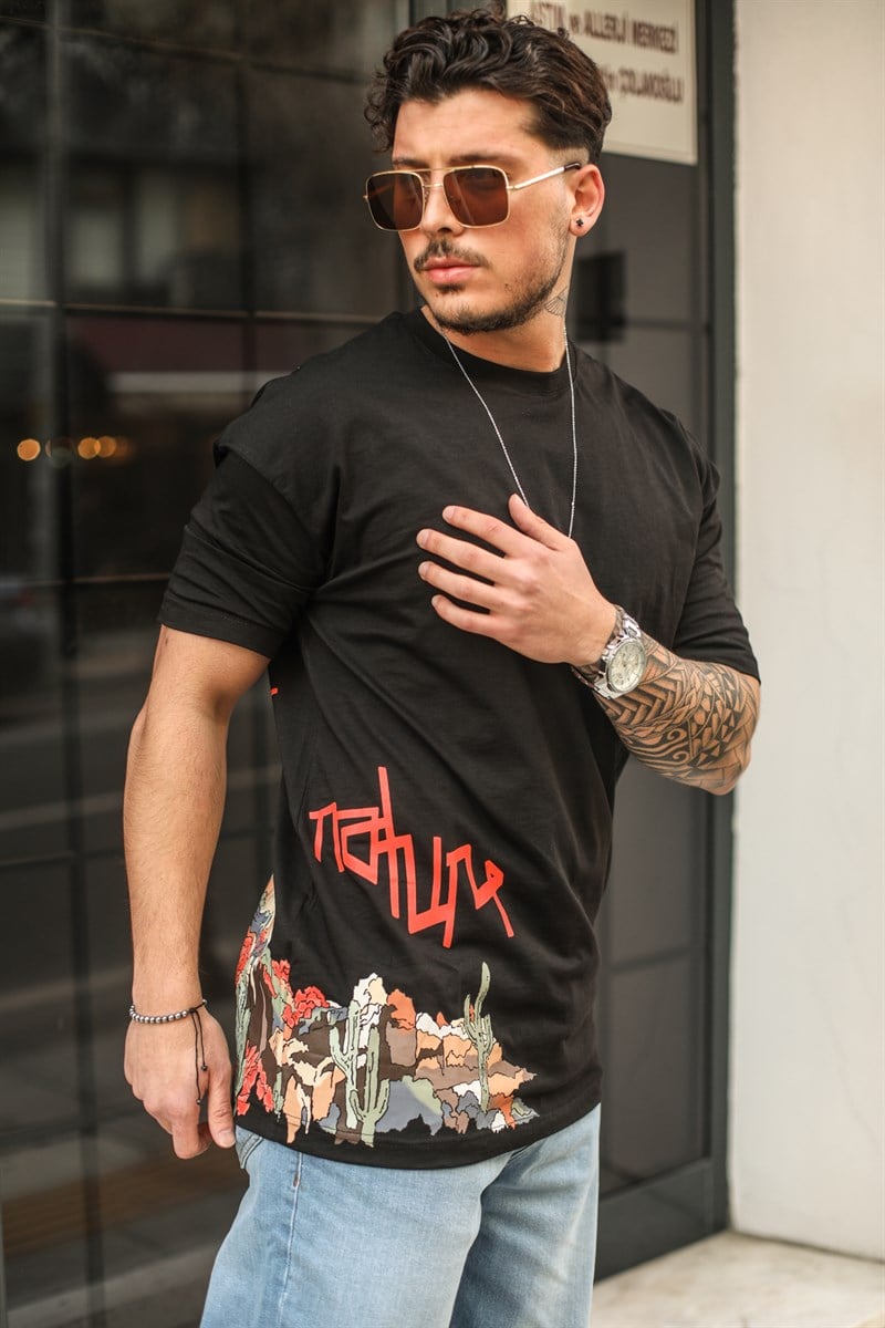Part Of Nafure Detaylı Oversize T-Shirt