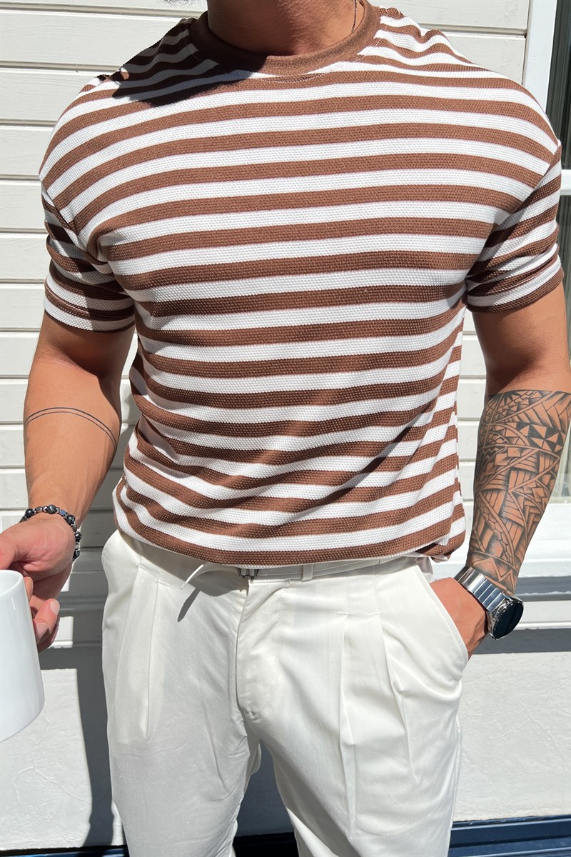 Petek Örme Oversize T-Shirt