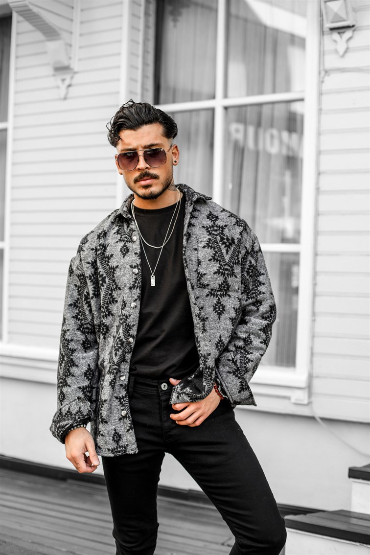 Piramit Oversize Oduncu Gömlek