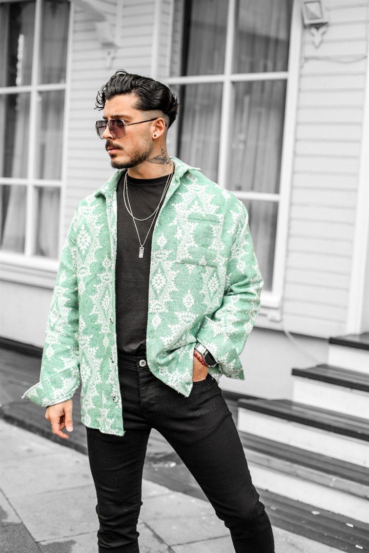 Piramit Oversize Oduncu Gömlek