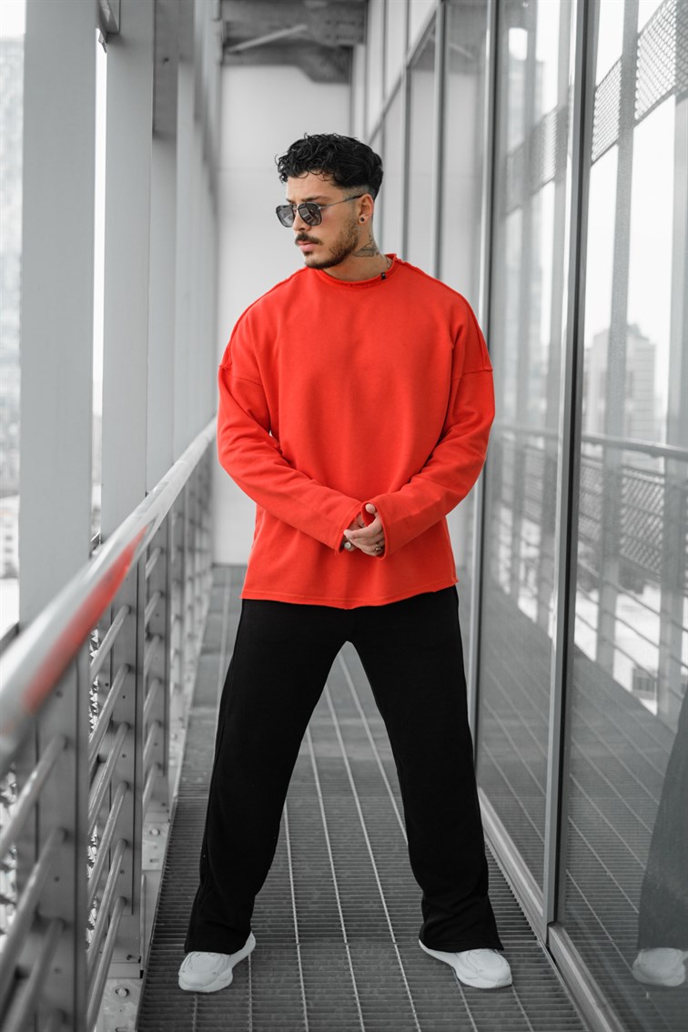Ripped Detay Oversize Sweatshirt