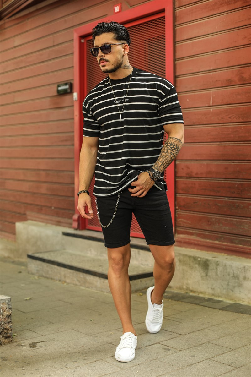 Same Effect Ön İşlemeli T-Shirt