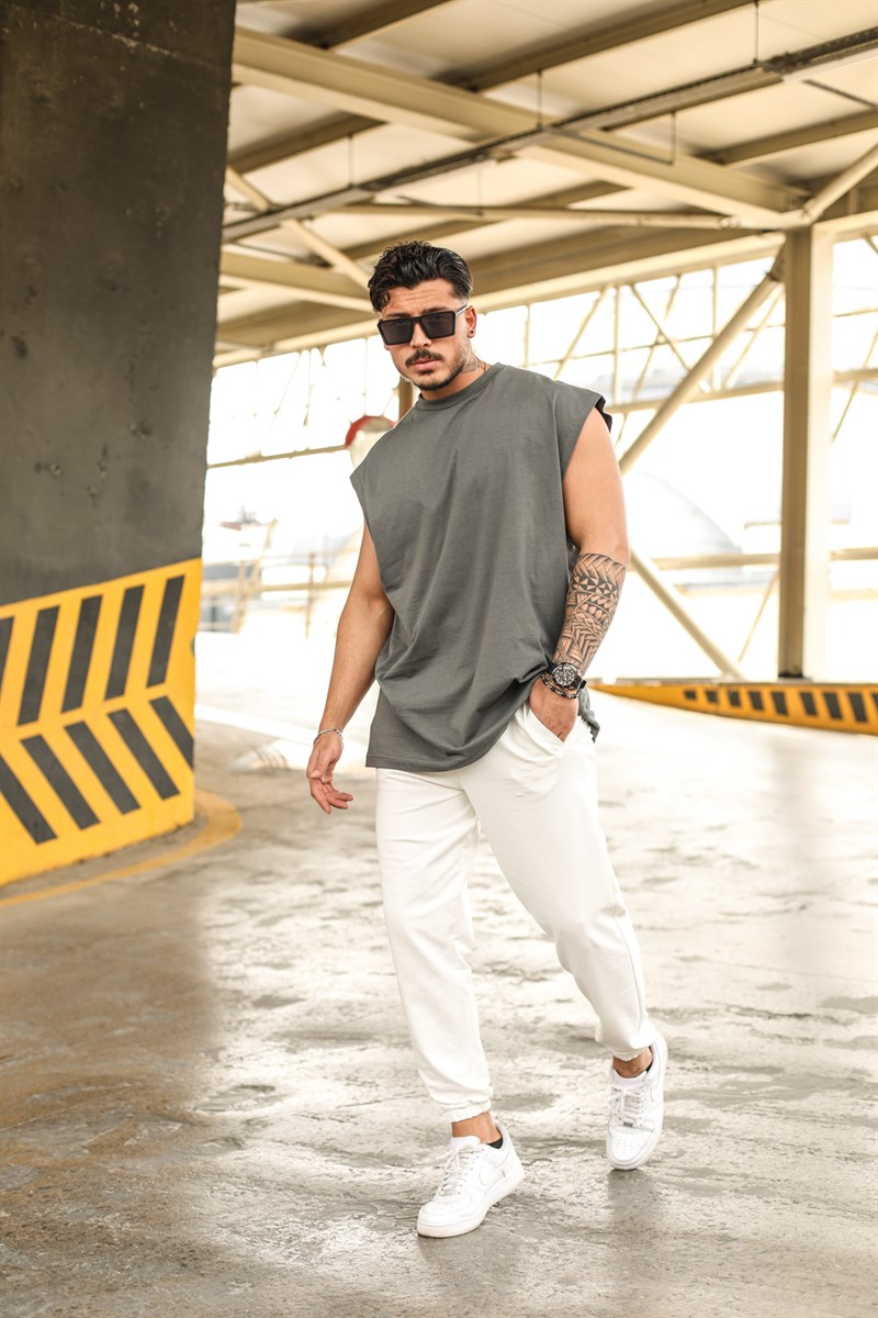 Sıfır Kol Oversize T-shirt