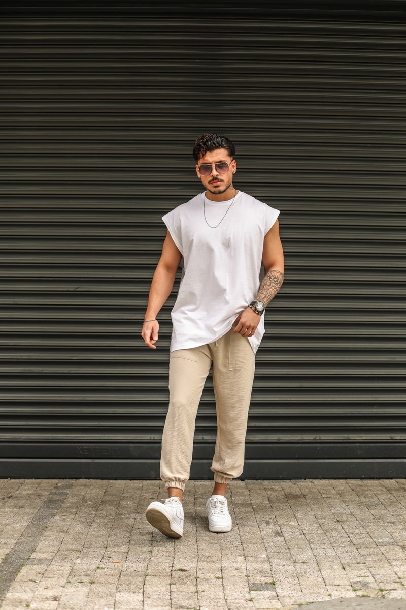 Sıfır Kol Oversize T-shirt