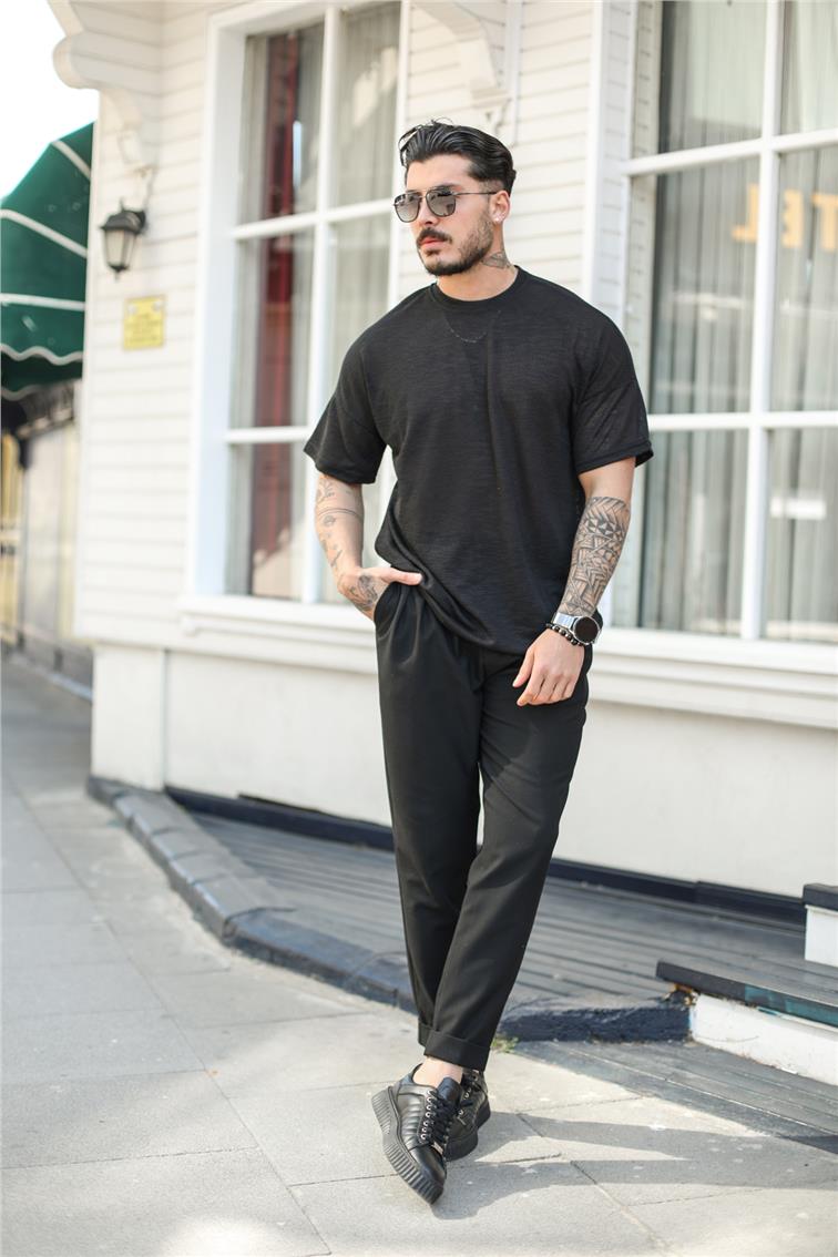 Tiril Basic Oversize T-Shirt Siyah