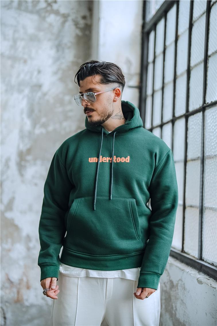 UNDERSTOOD Oversize Sweatshirt Koyu Yeşil