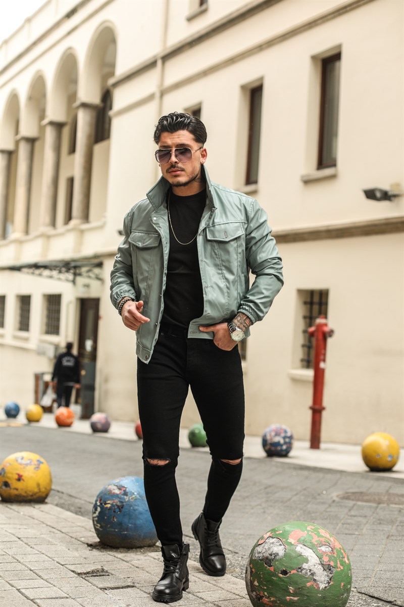 Vintage Fit Deri Ceket