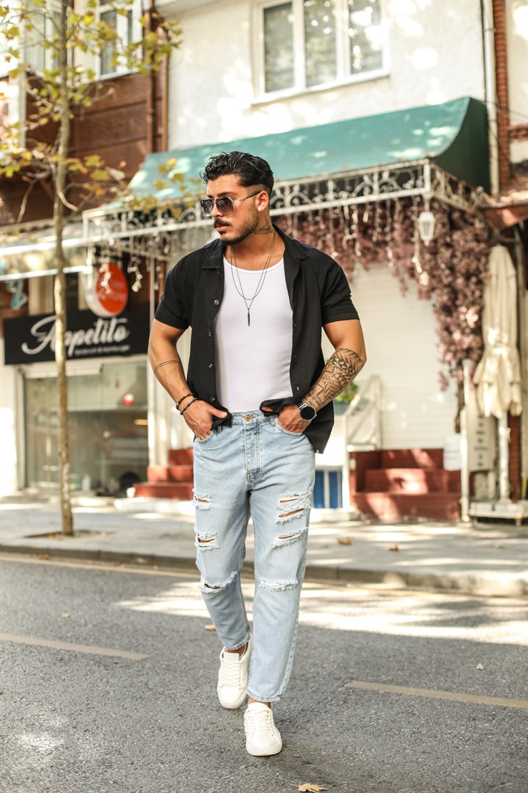 Waffle Oversize Gömlek