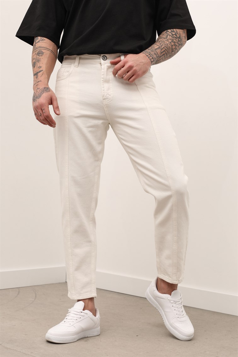 White Boyfriend Jean