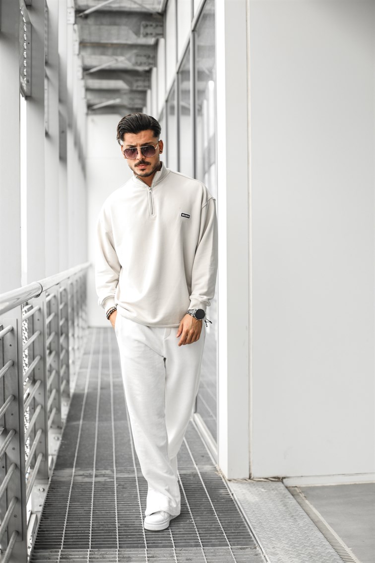 WRLDWİDE  Fermuarlı Sweatshirt