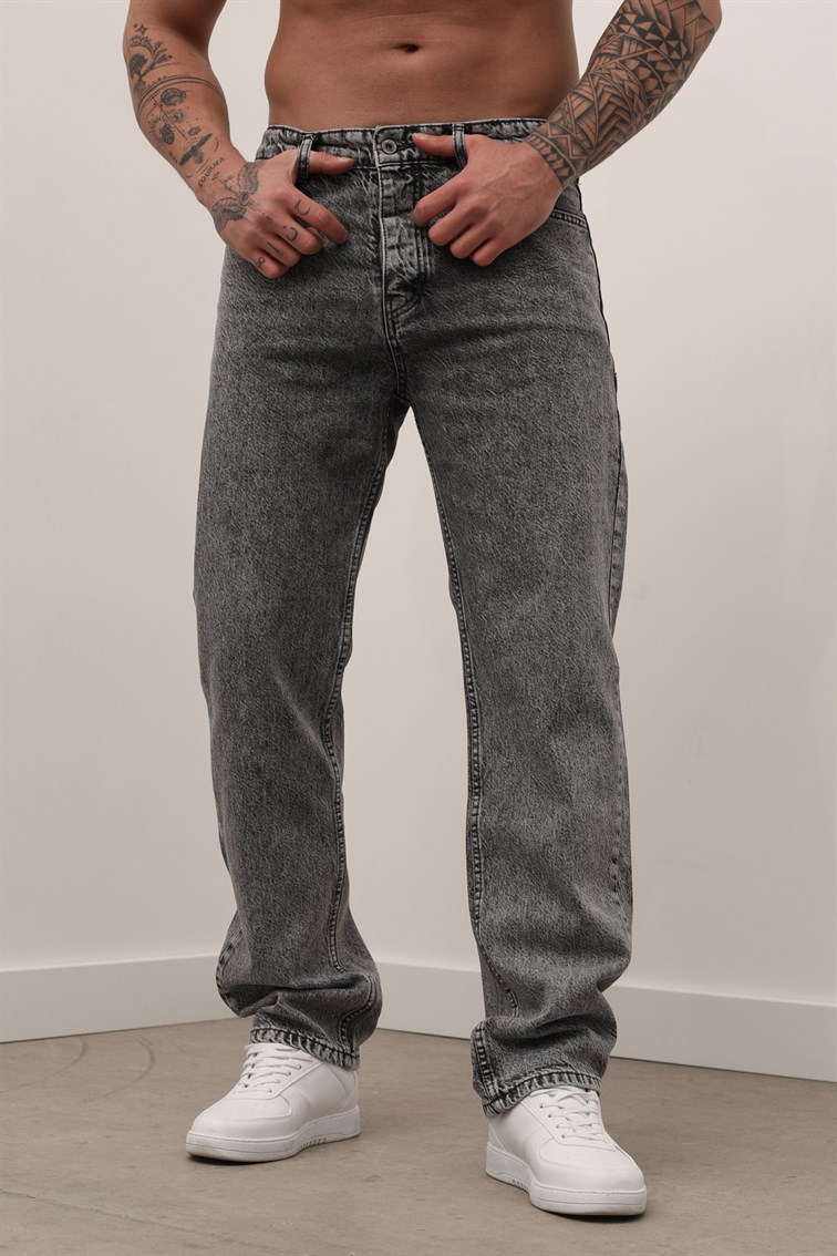 Yıkamalı Baggy Jean
