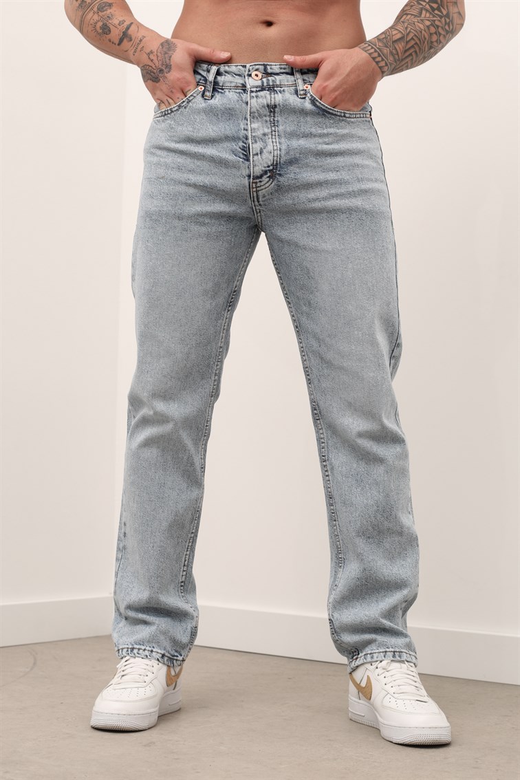 Yıkamalı Baggy Jean