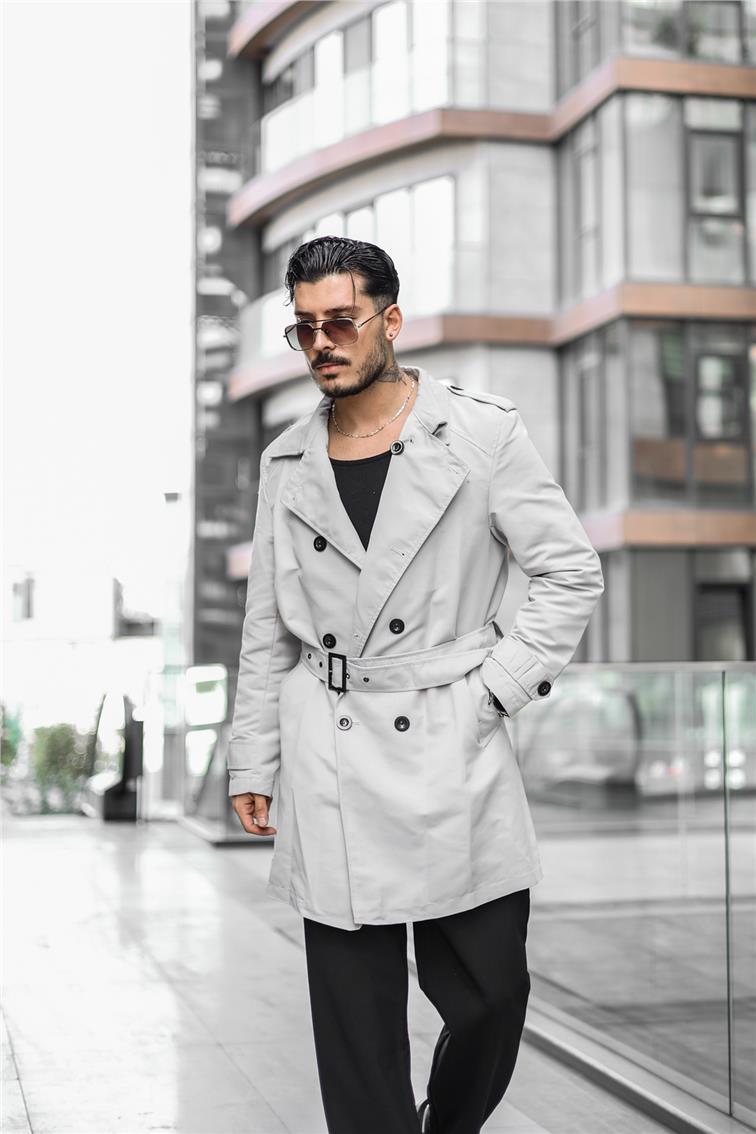 ZR Oversize Trençkot Gri