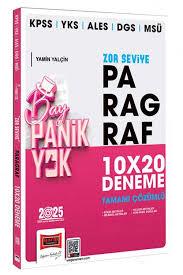 2025 KPSS YKS ALES DGS MSÜ Tamamı Çözümlü Panik Yok Zor Seviye Paragraf 10x20 Deneme - Yargı Yayınevi8.Sınıf