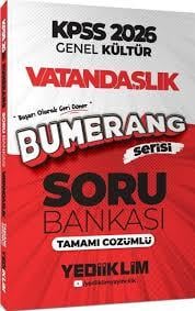 2026 KPSS Genel Kültür Bumerang Vatandaşlık Tamamı Çözümlü Soru Bankası - Yediiklim Yayınları - KPSSKPSS Hazırlık