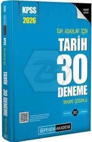 2026 KPSS Tüm Adaylar İçin Tarih 30 Deneme Tamamı Çözümlü - Pegem Akademi YayıncılıkKPSS Hazırlık