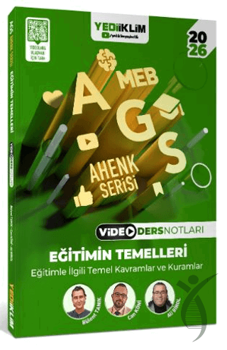2026 MEB AGS Ahenk Serisi Eğitimin Temelleri Eğitimle İlgili Temel Kavramlar ve Kuramlar Video DeOkul Çağı 6-10 Yaş 
