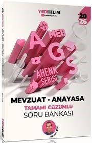 2026 MEB AGS Ahenk Serisi Mevzuat - Anayasa Tamamı Çözümlü Soru Bankası - Yediiklim Yayınları - ÖABT