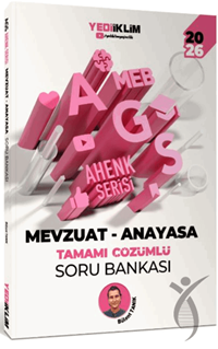 2026 MEB AGS Ahenk Serisi Mevzuat - Anayasa Tamamı Çözümlü Soru Bankası - Yediiklim Yayınları - ÖABT