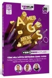 2026 MEB AGS Ahenk Serisi Türk Milli Eğitim Sisteminin Genel Yapısı Video Ders Notları - Yediiklim Yayınları - ÖABT