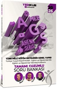 Yediiklim 2026 MEB AGS Ahenk Serisi Türk Milli Eğitim Sisteminin Genel Yapısı Tamamı Çözümlü Soru Bankası - 