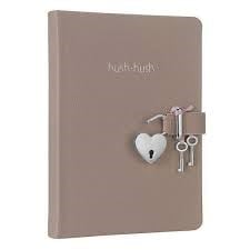 3303 Victoria'S Journals Hush Hush Kilitli Defter 80Gr. 160 Yp.Çizg.BejTYT-AYT