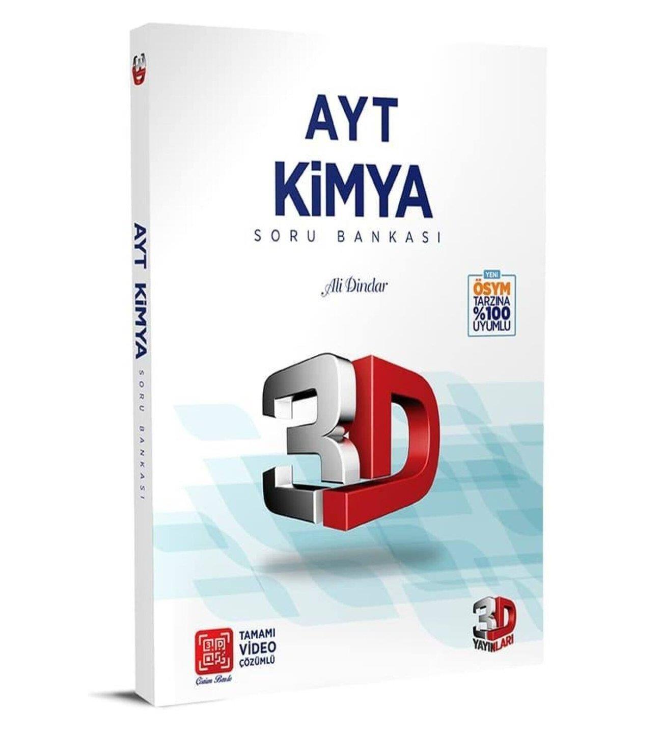 3D Yayınları Ayt Kimya Soru Bankası3D Yayınları Ayt Kimya Soru Bankası - Kirtasiyem.netAYT