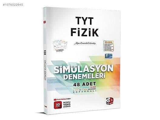 3D Yayınları Tyt Sım. Fizik Denemeleri3D Yayınları Tyt Sım. Fizik Denemeleri - Kirtasiyem.netTYT